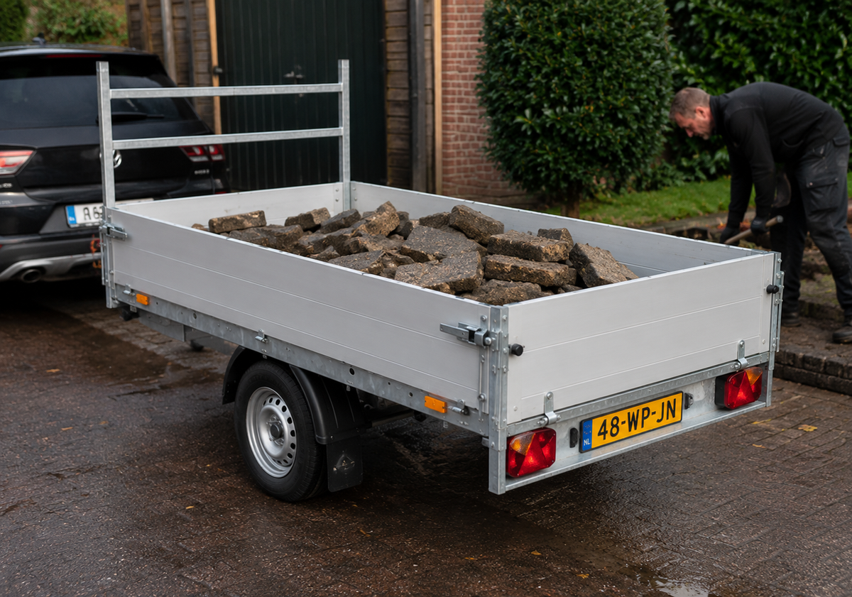 Anssems PLT Plateauaanhanger Enkelasser – 750 kg